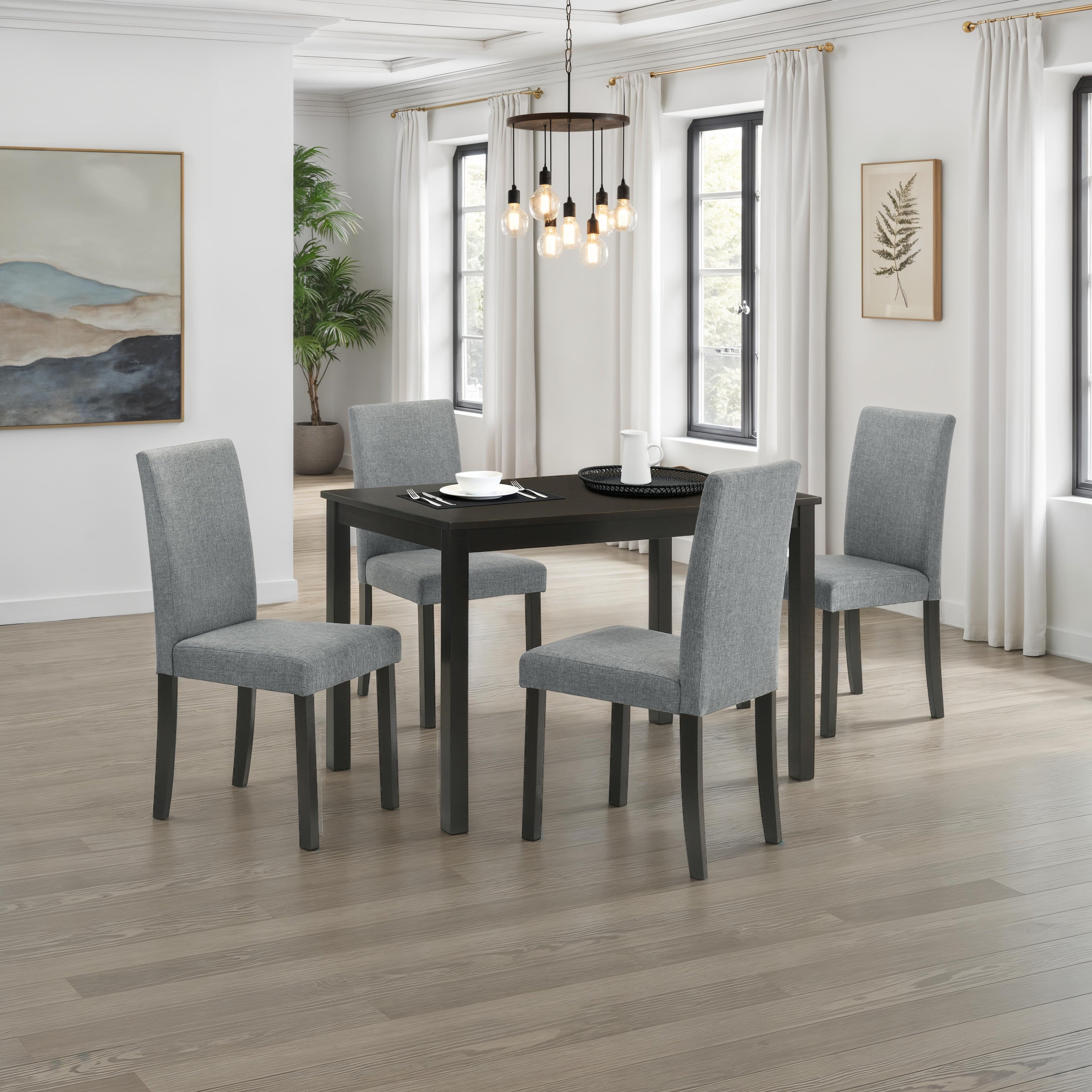 Worland Espresso 5-Piece Dining Set